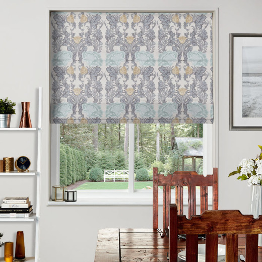 Acantha Chrome Roman Blind