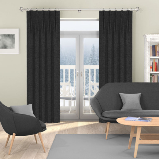 Made To Measure Curtains Earth Charcoal
