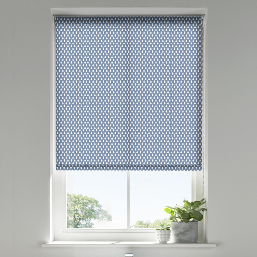 April Showers Blue Roller Blind