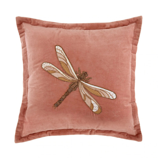 Aria Pink Velvet Cushion