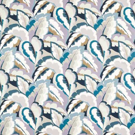Made To Measure Curtains Calathea Cornflower/Azul/Shiitake/Wild Water