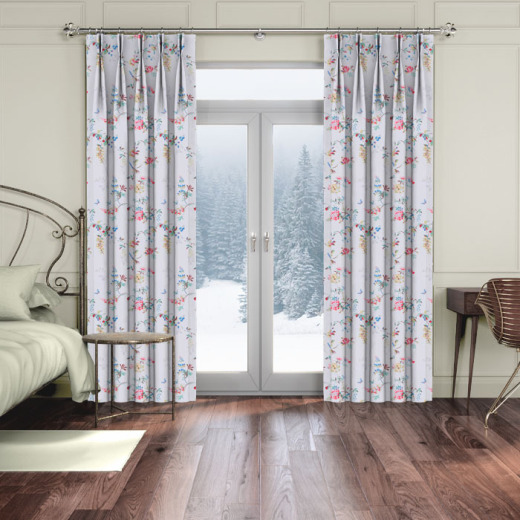 Made To Measure Curtains Birds And Roses Multi