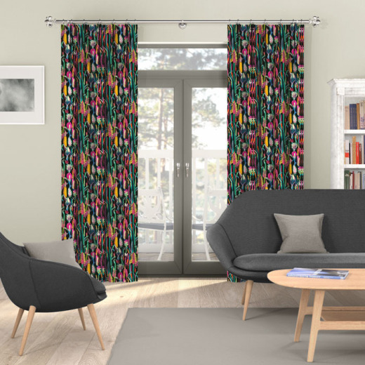 Made To Measure Curtains Borneo Ebony