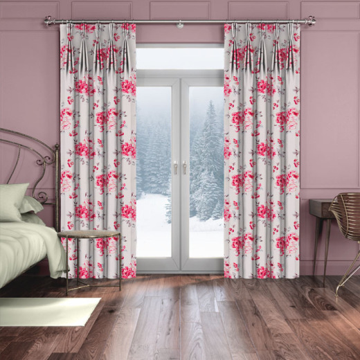 Made To Measure Curtains Brampton Bunch Raspberry