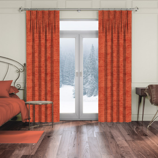 Made To Measure Chenille Curtains Marmalade