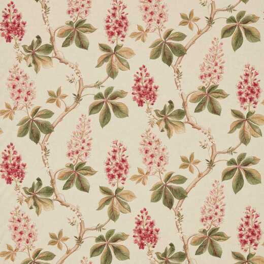 Made To Measure Curtains Chestnut Tree Coral/Bayleaf