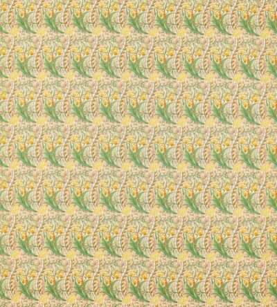 Made To Measure Curtains Daffodil Pink/Leaf Green