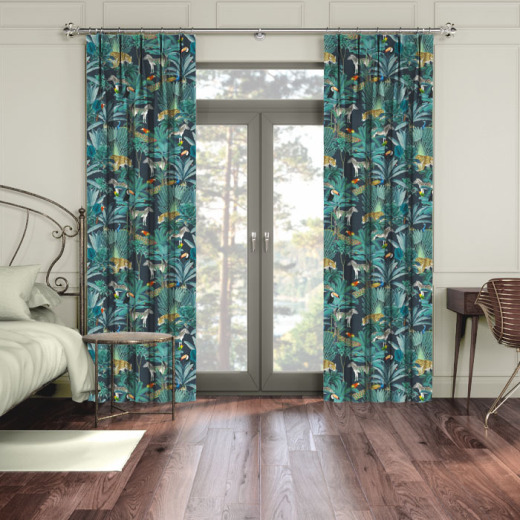 Made To Measure Curtains Daintree Midnight