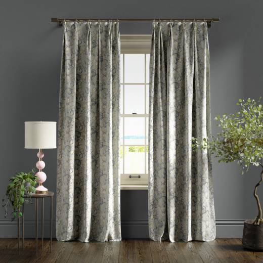 Made To Measure Curtains Golden Lily Slate Dove
