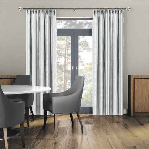 Keene Aqua Curtains