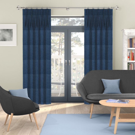 Made To Measure Curtains Linoso Denim