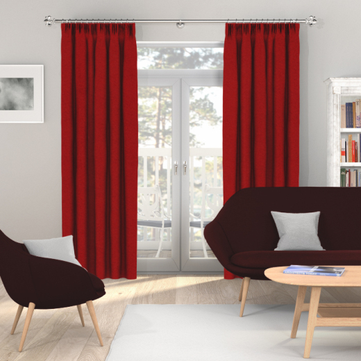 Made To Measure Curtains Luxor Velvet Claret