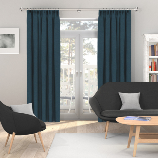 Made To Measure Curtains Luxor Velvet Navy