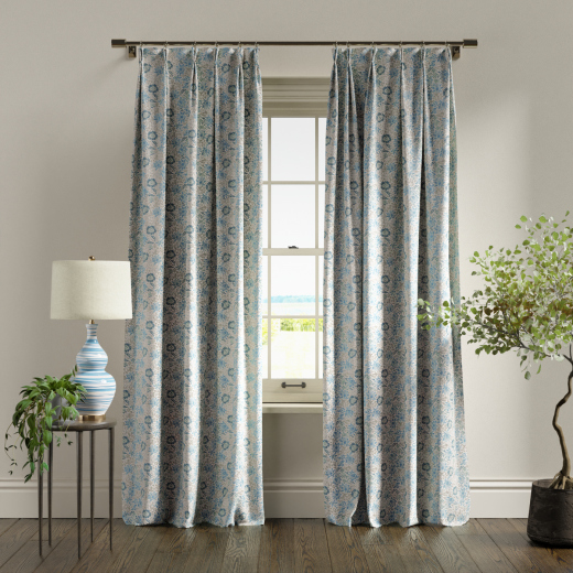 Made To Measure Curtains Mallow Denim Ivory
