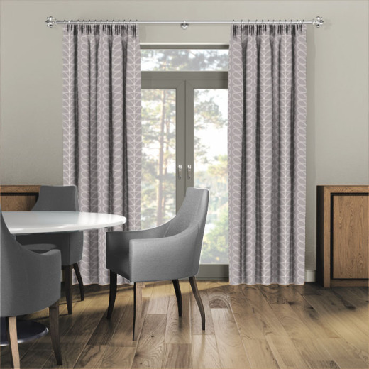 Made To Measure Curtains Orla Kiely Linear Stem Silver
