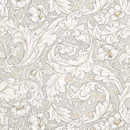 Made To Measure Curtains Pure Bachelors Button Print Horned Poppy Grey