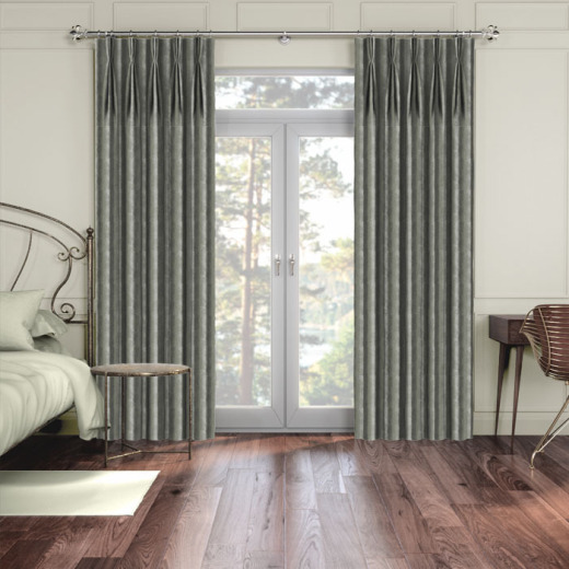 Made To Measure Curtains Rhythm Velvet Ash