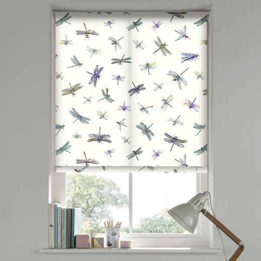 Dragonflies Cream Roller Blind