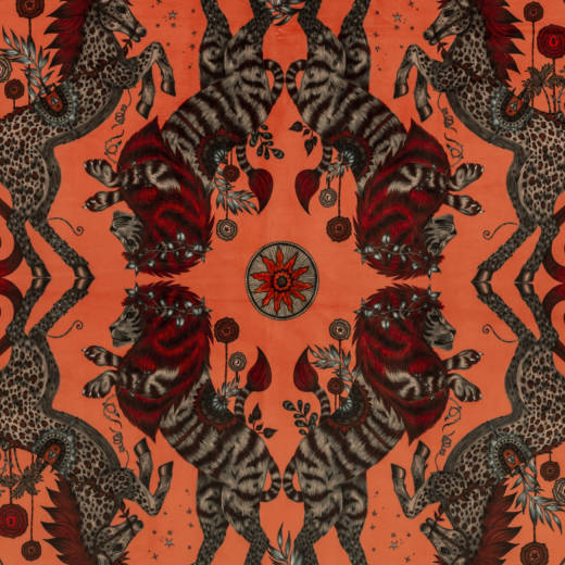 Made To Measure Curtains Caspian Coral Velvet