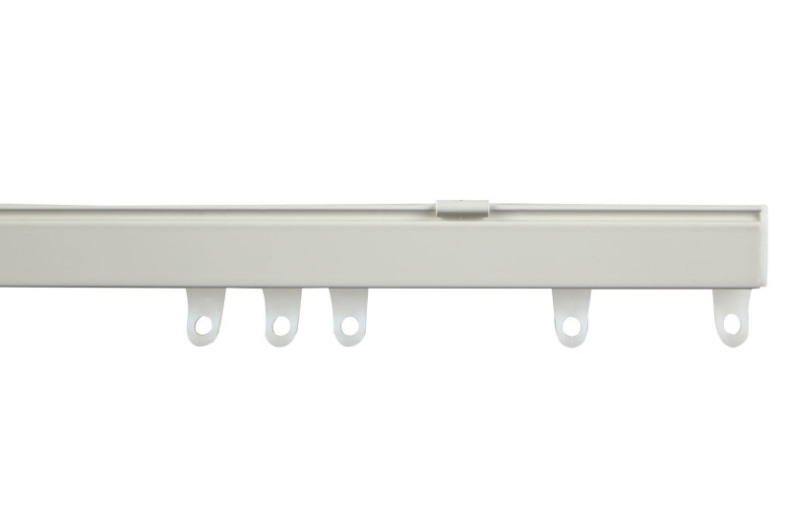 White Fineline Curtain Track Fixed Sizes