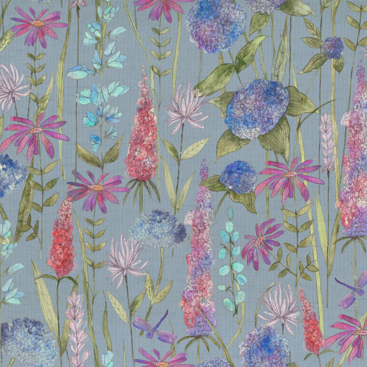 Florabunda Bluebell Roman Blind