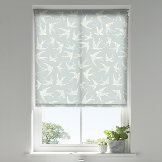 Fly Away Duckegg Roller Blind