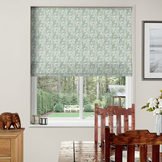 Golden Lily Apple Blush Electric Roman Blind