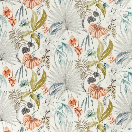 Made To Measure Roman Blinds Habanera Coral/Harbour/Lime
