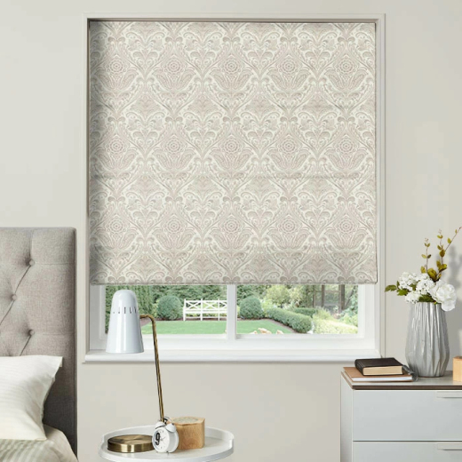 Hathaway Natural Electric Roman Blind