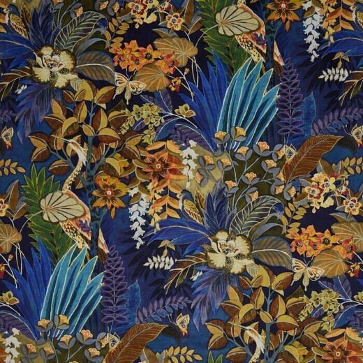 Hidden Paradise Midnite Fabric