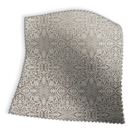 Brocade Ash Grey Fabric