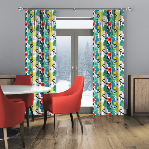Made To Measure Curtains Blooma Poppy