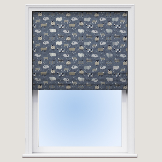 Roman Blinds Baa Baa Denim