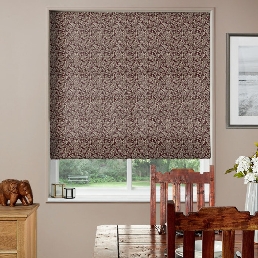 Roman Blinds Brackenhill Claret