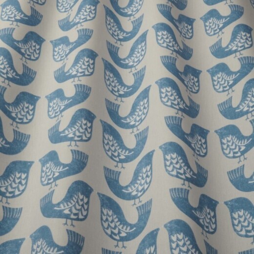 iLiv Scandi Birds Capri Curtain Fabric