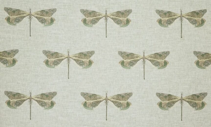 Jewelwing Aloe Fabric