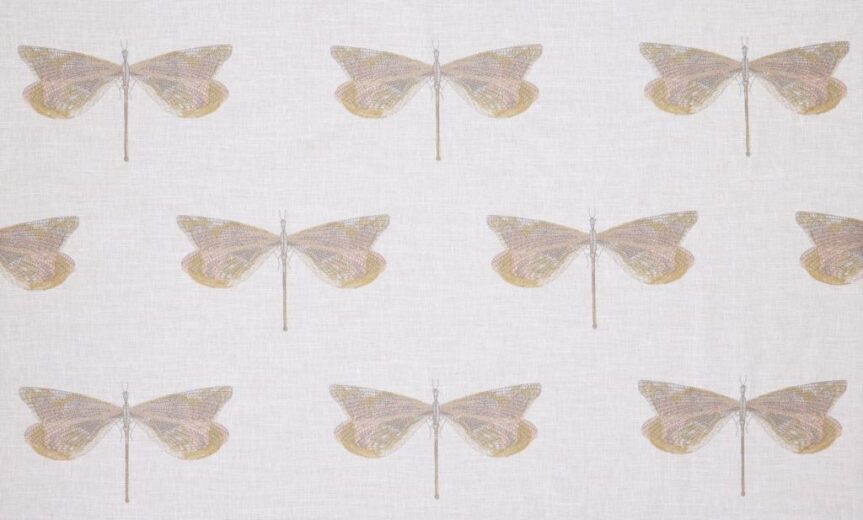 Jewelwing Rose Fabric