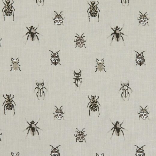 Made To Measure Curtains Beetle Charcoal/Natural