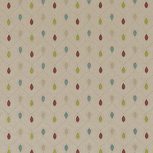 Made To Measure Curtains Healey Raspberry/Duckegg