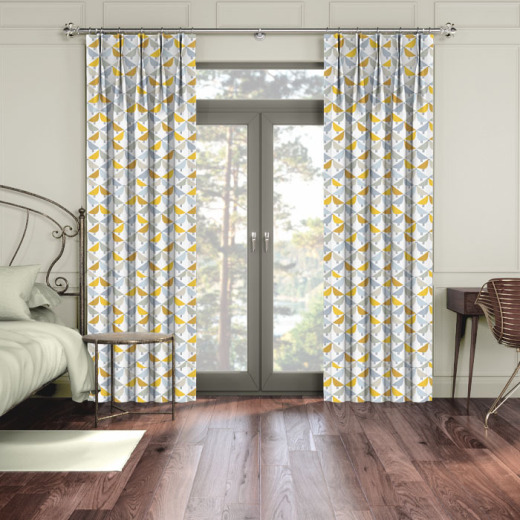 Made To Measure Curtains Lintu Dandelion Butterscotch Pebble