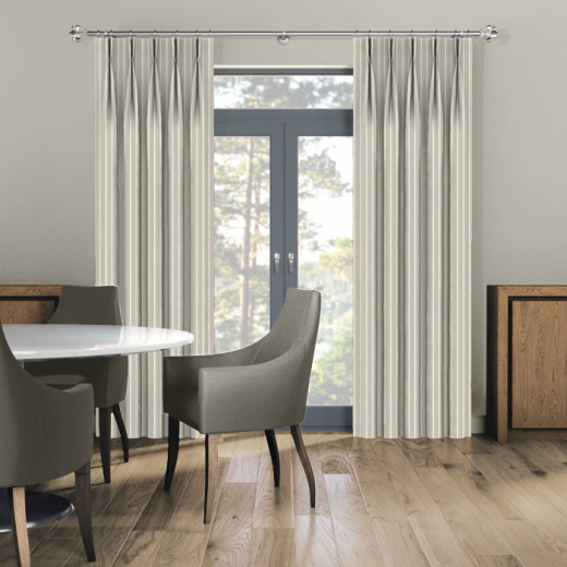 Made To Measure Curtains Pencil Stripe Dove