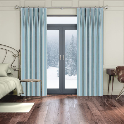 Made To Measure Curtains Pencil Stripe Ocean