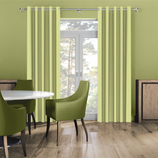 Made To Measure Curtains Pencil Stripe Pistachio