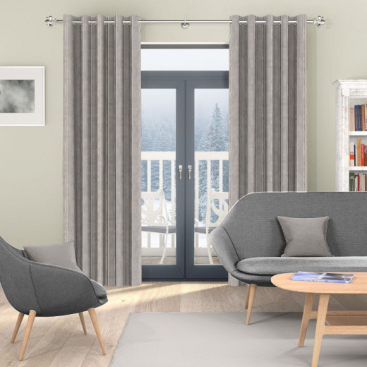 Made To Measure Curtains Rowing Stripe Pewter