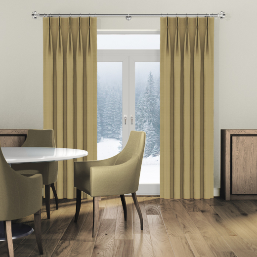 Made To Measure Curtains Silky Brass