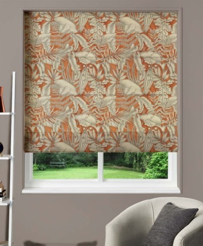 Made To Measure Roman Blind Caicos Mandarin