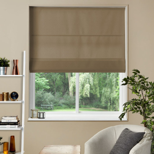 Made To Measure Roman Blind Charleston Satinwood