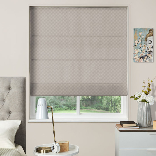 Made To Measure Roman Blind Charleston Silver