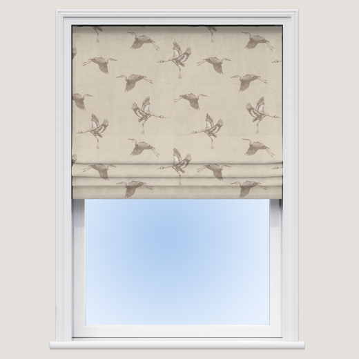 Made To Measure Roman Blind Cranes Pearl