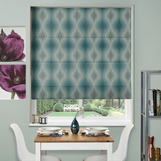 Made To Measure Roman Blind Deco Peacock